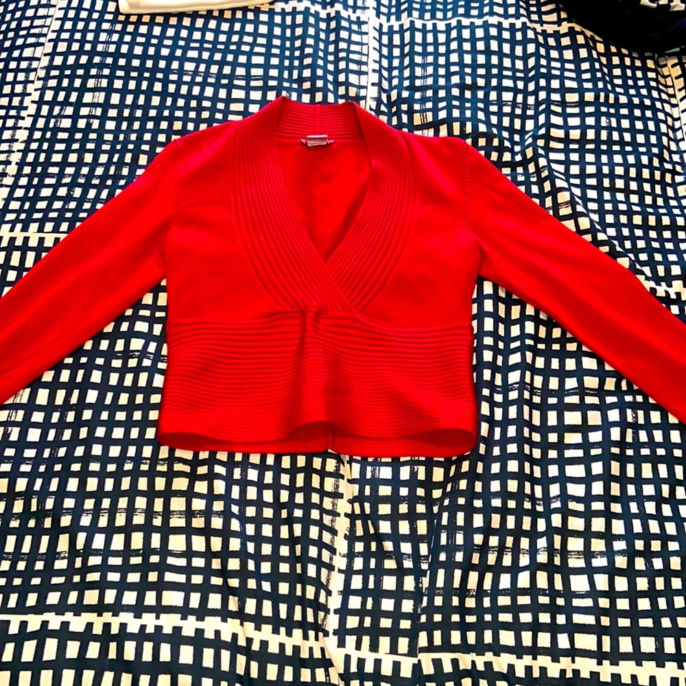 Red formal top
